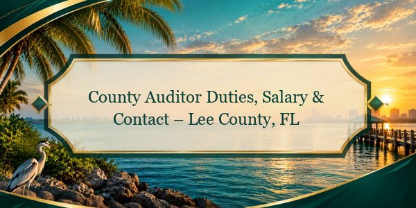 County Auditor Duties, Salary & Contact – Lee County, FL