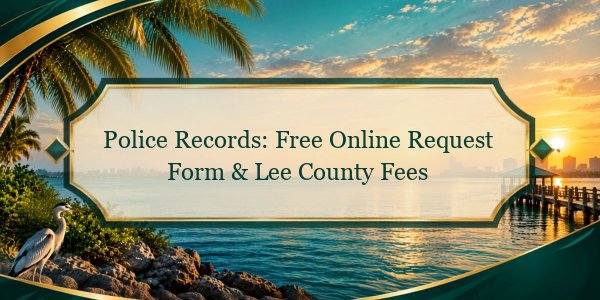 Police Records: Free Online Request Form & Lee County Fees